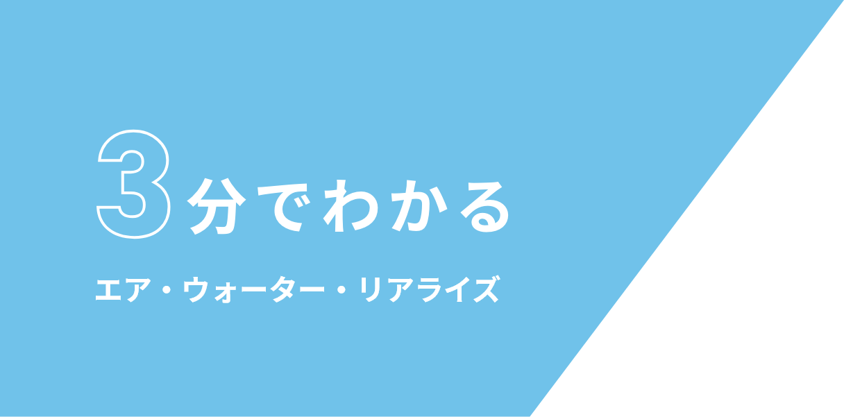 3分でわかるエア・ウォーター・リアライズ